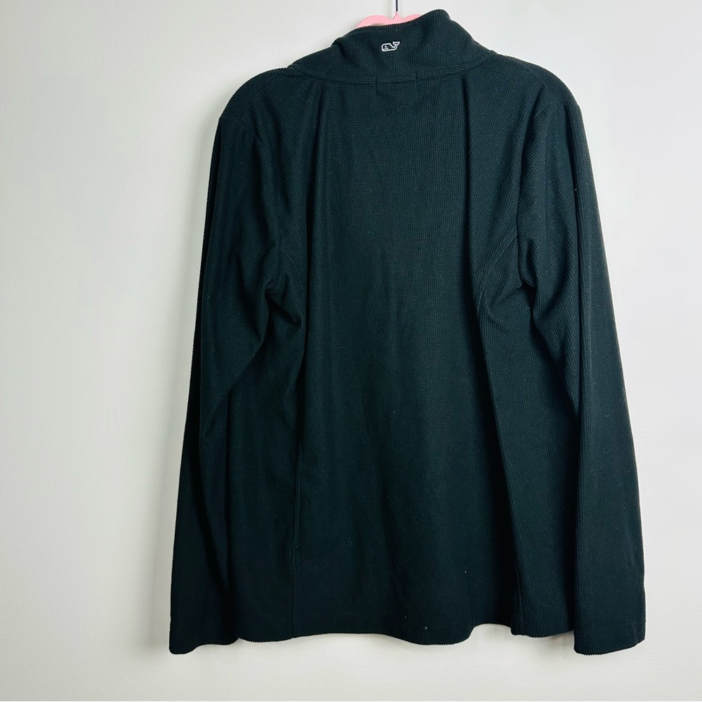 Vineyard Vines Black Half-Zip Long Sleeve Sweater Size Large - Picture 8 of 8